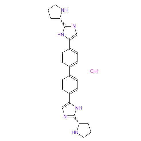 1H-咪唑,5,5'-[1,1'-联苯]-4,4'-双[2-(2S)-2-吡咯烷盐酸盐(1:4)