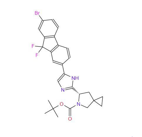 (6S)-6-[5-(7-溴-9,9-二氟-9H-芴-2-基)-1H-咪唑-2-基]-5-氮杂螺[2.4]庚烷-5-羧酸叔丁酯