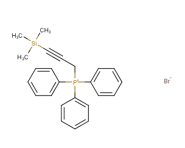(3-三甲基硅基-2-丙炔基)三苯基溴化膦，溴化(3-三甲基甲硅烷基-2-炔丙基，42134-49-6