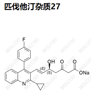 匹伐他汀杂质27   C25H21FNNaO4 