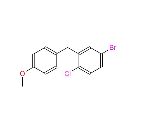 4-溴-1-氯-2-(4-甲氧基-苄基)-苯