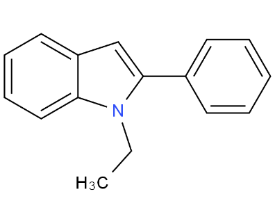 1-乙基-2-苯基吲哚，1-乙基-2-苯基吲，13228-39-2