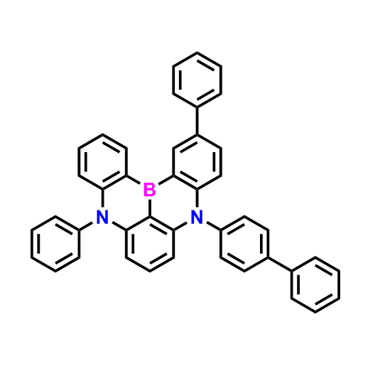 9-（[1,1'-联苯]-4-基）-5,12-二苯基-5,9-二氢-5,9-双氮杂-13b-硼萘[3,2,1-de]蒽