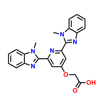 2,6-双(1-甲基苯并咪唑-2-)4-氧乙酸吡啶