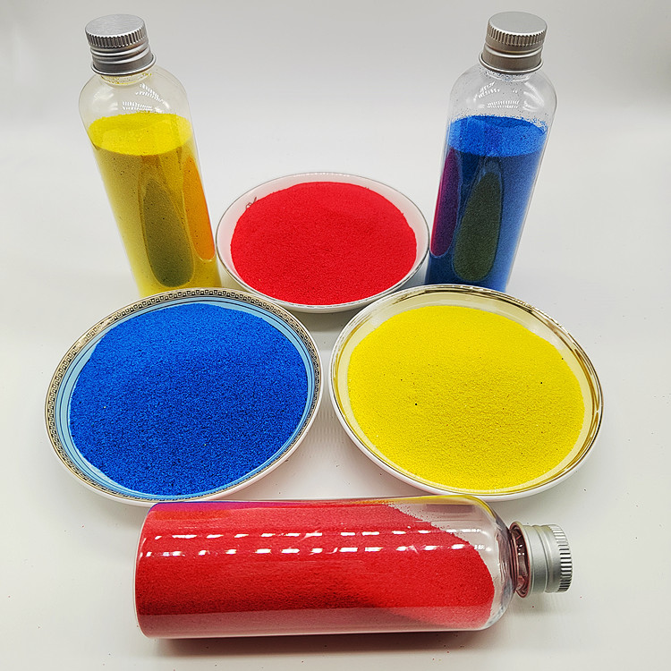 水性环氧树脂用彩砂 彩石金属瓦用轻质砂 多种颜色耐磨耐用