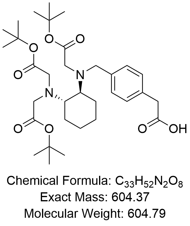 2-[4-[[[(1S,2S)-2-[bis[2-[(2-methylpropan-2-yl)oxy]-2-oxoethyl]amino]cyclohexyl]-[2-[(2-methylpropan-2-yl)oxy]-2-oxoethyl]amino]methyl]phenyl]acetic acid