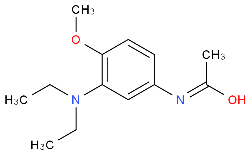 3-(N,N-二乙基)氨基-4-甲氧基乙酰苯胺（19433-93-3）