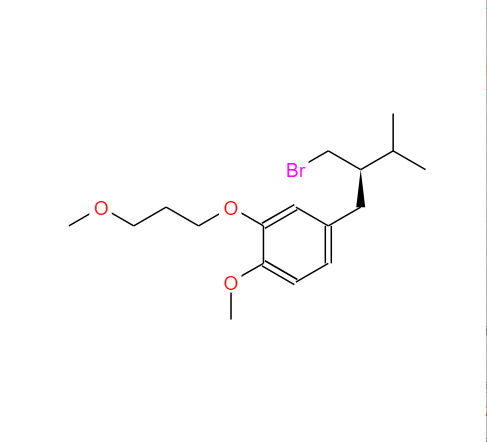 2-(3-甲氧基丙氧基)-4-((R)-2-(溴甲基)-3-甲基丁基)-1-甲氧基苯