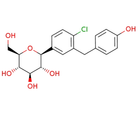 (1S)-1,5-脱水-1-C-[4-氯-3-[(4-羟基苯基)甲基]苯基]-D-山梨糖醇