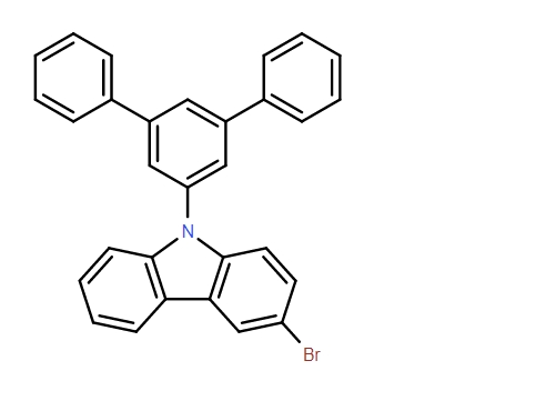 3-溴-9-（1,1':3,'1''-三苯基）-5'-基-9H-咔唑1410877-36-9