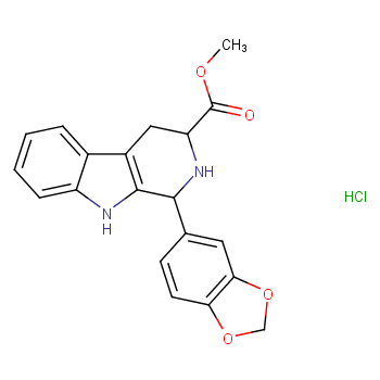 顺式-(1R,3R)-1,2,3,4-四氢-1-(3,4-亚甲二氧基苯基)-9H-吡啶并[3,4-B]吲哚-3-羧酸甲酯盐酸盐 （171752-68-4）
