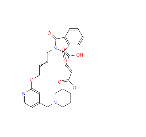 N-[顺-4-[4-(N-哌啶甲基)吡啶-2-氧]-2-丁烯-1-基]邻苯二甲酰亚胺 顺丁烯二酸盐