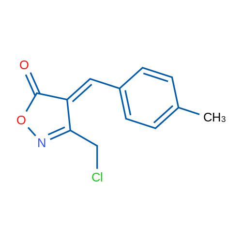 (4E)-3-(chloromethyl)-4-(4-methylbenzylidene)isoxazol-5(4H)-one