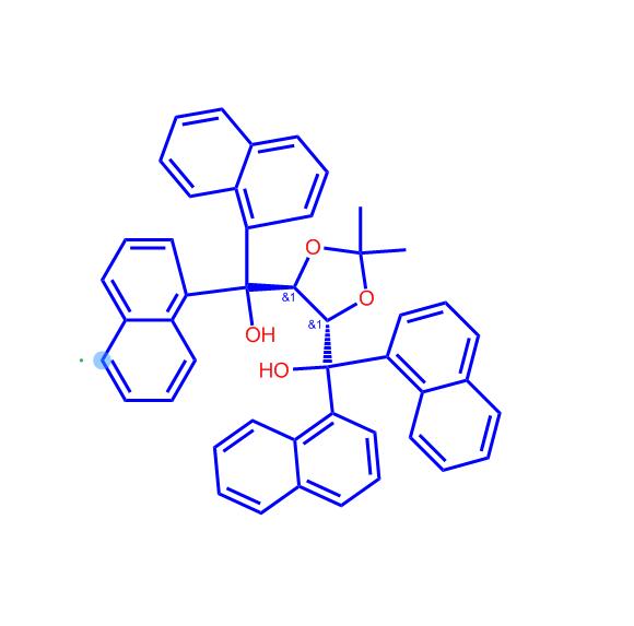 ((4S,5S)-2,2-二甲基-1,3-二氧戊环-4,5-二基)双(二(萘-1-基)甲醇)171086-52-5