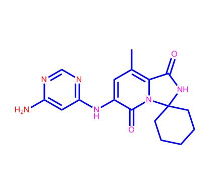 6'-((6-氨基嘧啶-4-基)氨基)-8'-甲基-1'H-螺[环己烷-1,3'-咪唑并[1,5-a]吡啶]-1',5'(2'H)-二酮1849590-01-7