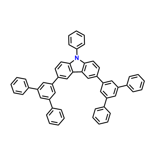 3,6-二（[1，1':3'，1'-三苯基]-5'-基）-9-苯基-9H-咔唑