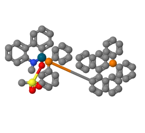 1599466-90-6；甲烷磺酸[(±)-2,2'-双-(二苯膦基)-1,1'-联萘](2'-甲胺基-1,1'-联苯-2-基)钯(II), （±）BINAP Pd G4
