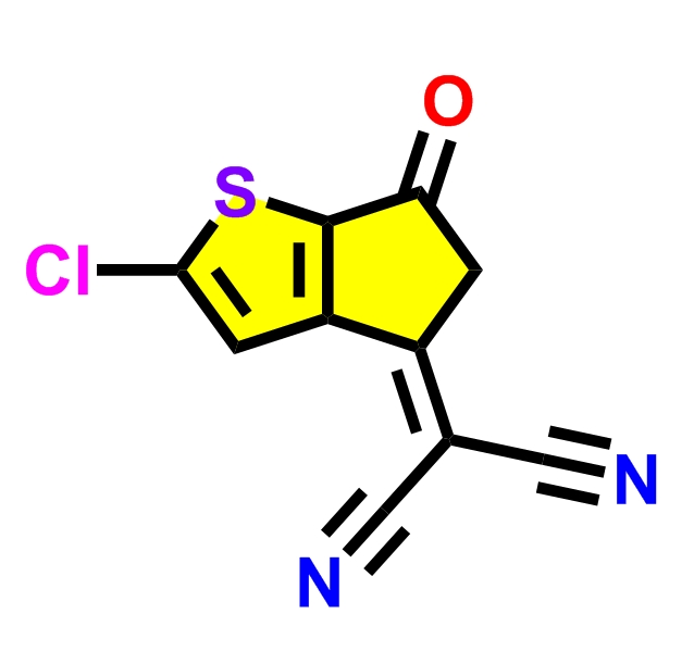 2-(2-氯-6-氧代-5,6-二氢-4H-环戊二烯并[b]噻吩-4-亚基)丙二腈 ；2458113-91-0
