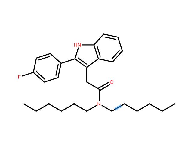 N,N-二己基-2-(4-氟苯)吲哚-3-乙酰胺142720-24-9