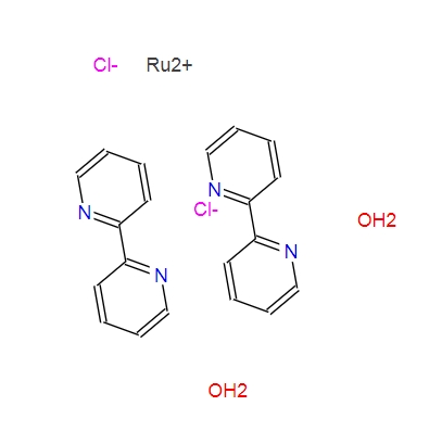 15746-57-3；顺式-二氯双(2,2'-联吡啶)钌二水合物