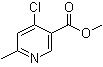 CAS 登录号：886372-05-0, 4-氯-6-甲基-3-吡啶羧酸甲酯