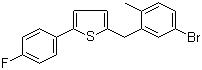 CAS 登录号：1030825-20-7, 2-[(5-溴-2-甲基苯基)甲基]-5-(4-氟苯基)噻吩