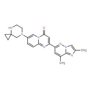 利司扑兰，抑制剂，2-(2,8-二甲基咪唑并[1,2-b]哒嗪-6-基)-7-(4,7-二氮杂螺[2.5]辛烷-7-基)-4H-吡啶[1,2-a]嘧啶-4-酮