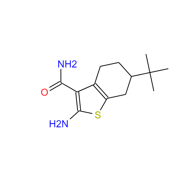 苯并噻吩-3-甲酰胺,4,5,6,7-四氢-2-氨基-6-叔丁基-