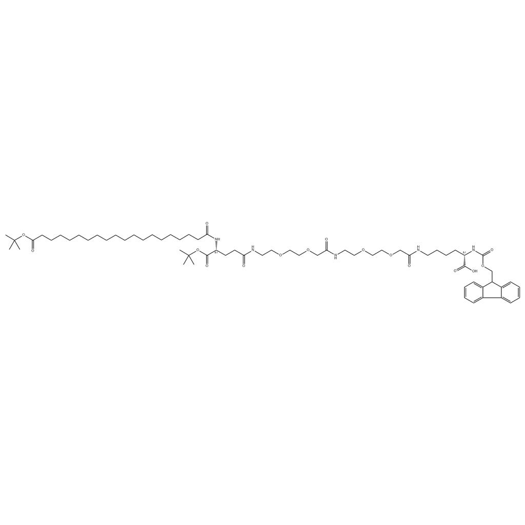 Fmoc-L-Lys[C20-OtBu-Glu(OtBu)-AEEA-AEEA]-OH；2460751-66-8；TEL19983060238