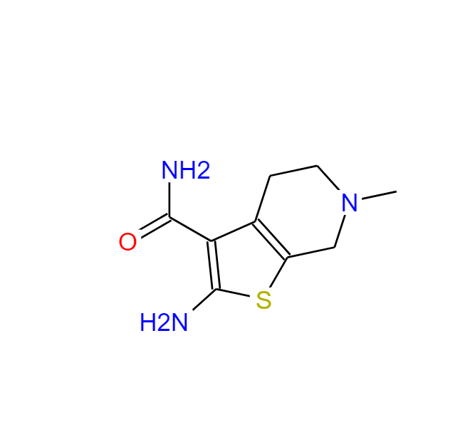 2-氨基-6-甲基-4,5,6,7-四氢硫代[2,3-C]吡啶-3-甲胺