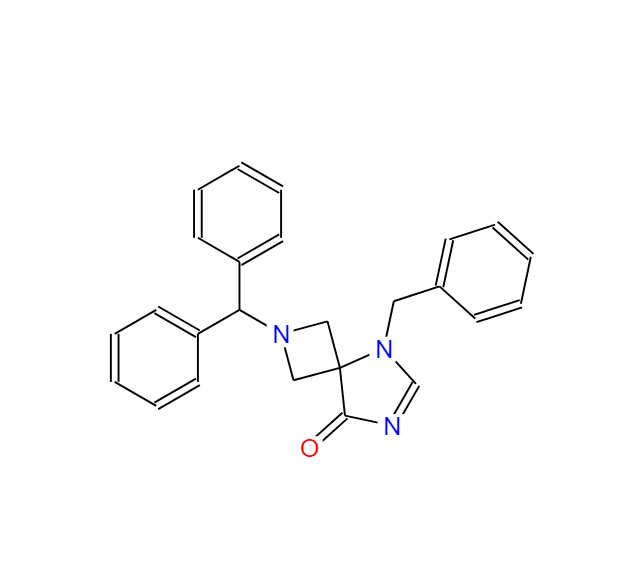 2-二苯甲基-5-苄基-2,5,7-三氮杂螺[3.4]辛-6-烯-8-酮