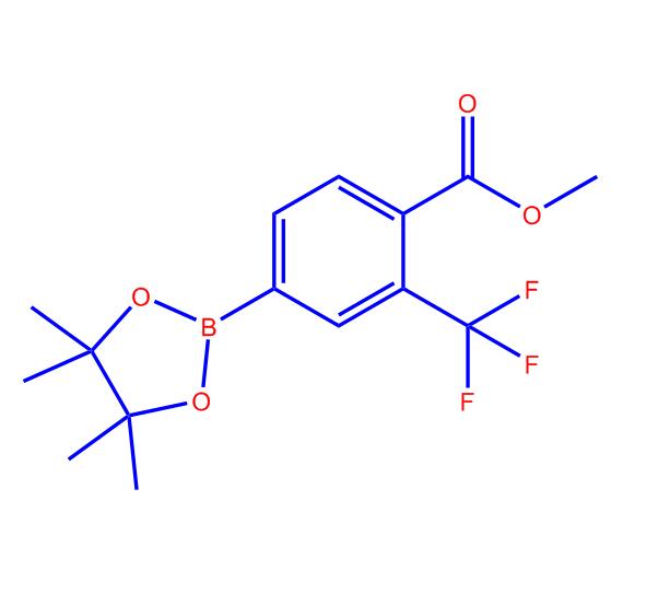 4-(4,4,5,5-四甲基-1,3,2-二氧硼戊烷-2-基)-2-(三氟甲基)苯甲酸甲酯1045795-70-7