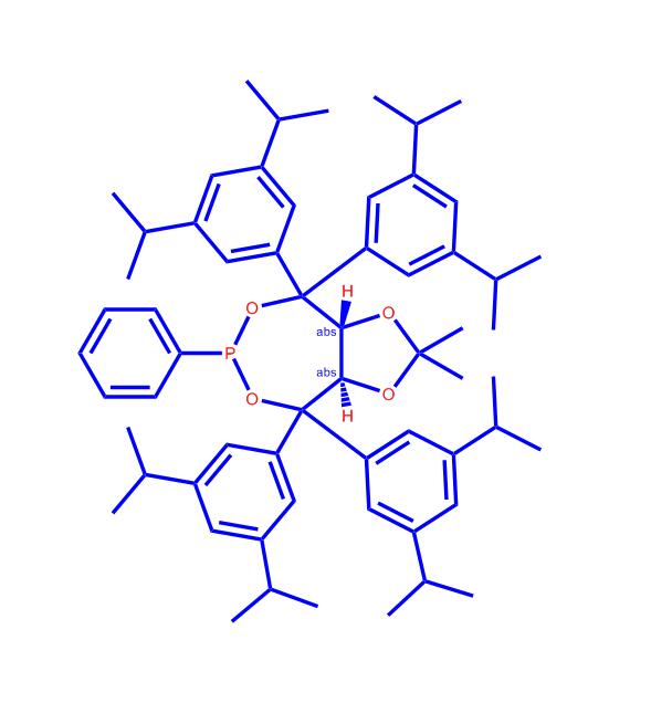 (3aR,8aR)-(-)-4,4,8,8-四(3,5-二异丙基苯)四氢-2,2-二甲基-6-苯基-1,3-间二氧杂环戊烯并[4,5-e]二氧膦1361146-90-8