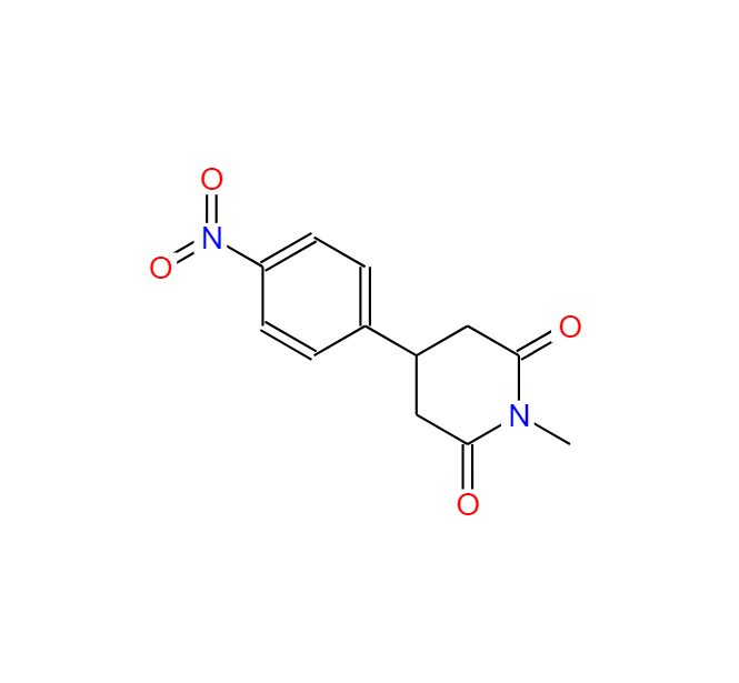 1-甲基-4-(4-硝基苯基)哌啶-2,6-二酮