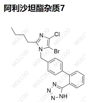 阿利沙坦酯杂质7   C21H20BrClN6 