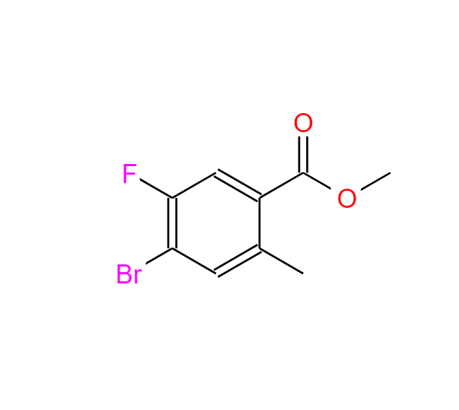 2-甲基-4-溴-5-氟苯甲酸甲酯