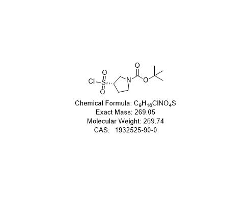 (S)-TERT-BUTYL 3-(CHLOROSULFONYL)PYRROLIDINE-1-CARBOXYLATE