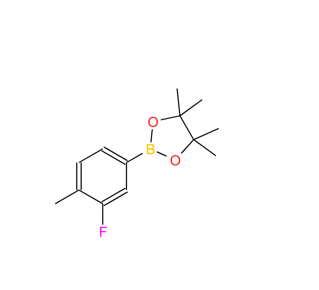 3-氟-4-甲基苯硼酸频呢醇酯 903895-56-7