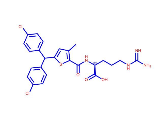 (S)-2-(5-(双(4-氯苯基)甲基)-3-甲基噻吩-2-甲酰胺基)-5-胍基戊酸2411440-41-8