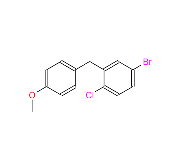 4-溴-1-氯-2-(4-甲氧基-苄基)-苯