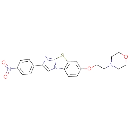 7-[2-(4-吗啉基)乙氧基]-2-(4-硝基苯基)咪唑并[2,1-B]苯并噻唑