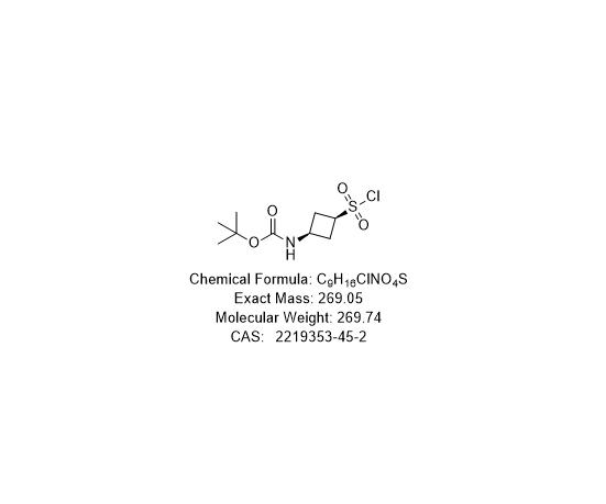 	tert-butyl N-[(1s,3s)-3-(chlorosulfonyl)cyclobutyl]carbamate