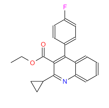 2-环丙基-4-(4-氟苯基)-喹啉-3-羧酸乙酯