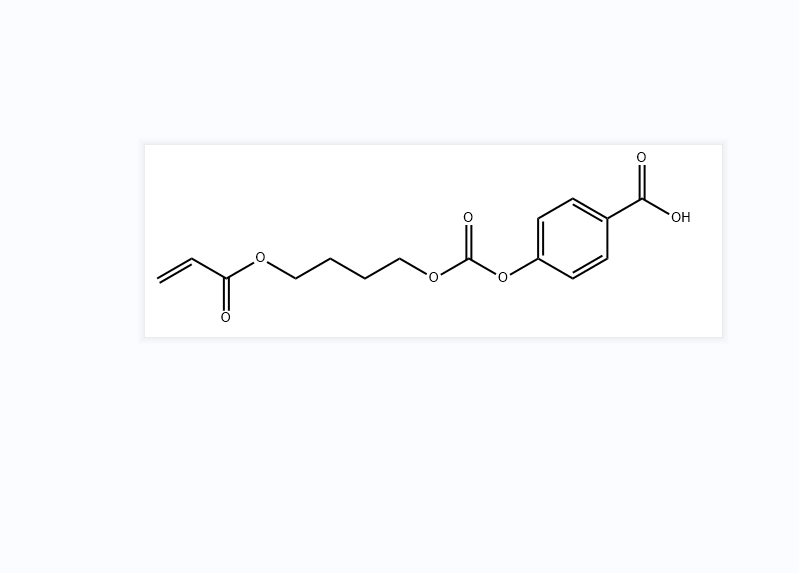 4-[[[4-[(1-氧代-2-丙烯-1-基)氧基]丁氧基]羰基]氧基]苯甲酸