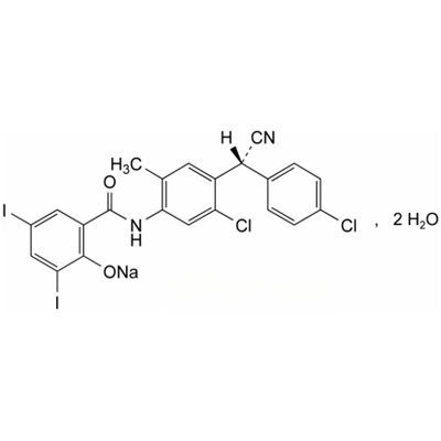 氯氰碘柳胺钠·二水合物