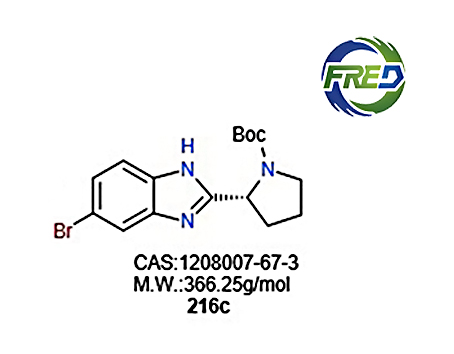 (S)-2-(6-溴-1H-苯并咪唑-2-基)吡咯烷-1-羧酸叔丁酯 1208007-67-3