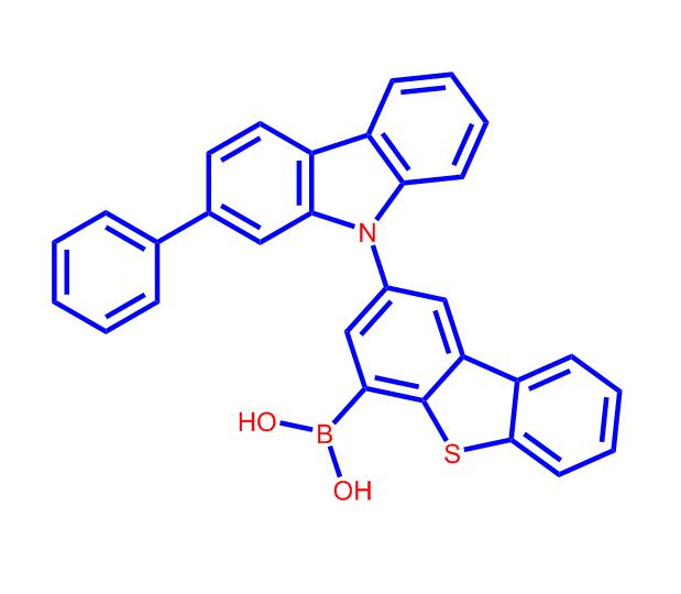 2-(2-苯基-9H-咔唑-9-基)二苯并噻吩-4-硼酸2075739-98-7