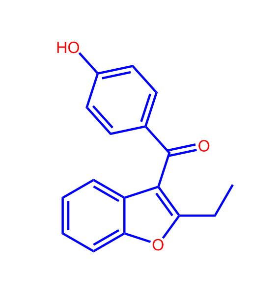 2-乙基-3-对羟基苯甲酰基苯并呋喃1477-19-6