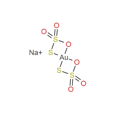 15283-45-1；二(一硫代硫酸根合-K.O,K.S)金酸三纳