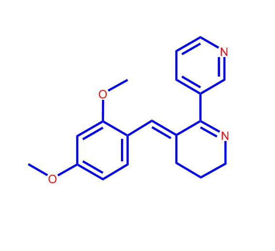 (3E)-3-[(2,4-二甲氧基苯基)亚甲基]-3,4,5,6-四氢-2,3'-联吡啶二盐酸盐156223-05-1